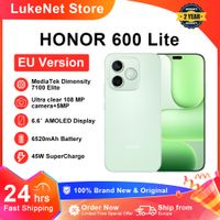 telefono inteligente honor 600 lite 5g version eu mediatek dimensity 7100 elite pantalla amoled de 66 y 120hz 6520mah 45w supercharge 108mp