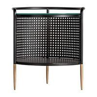 mesa auxiliar de hierro en color negro