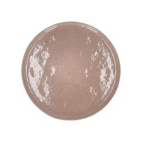 plato llano de gres rosa