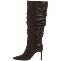 chiconic zapatos de tacon nappa brown para mujer