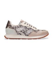 hispanitas para mujer phv253812 zapatillas de piel habana beige 36 plano 1 a 3cm cordones casual animal print