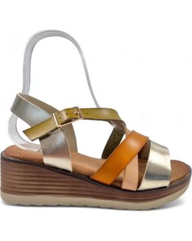de TIMBOS SANDALIA CUNA COMODA MUJER ORO 129801 AMARILLO