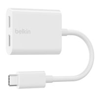 hub belkin 2 puertos usb-c 60w modelo f7u081btwh audio y carga rapida