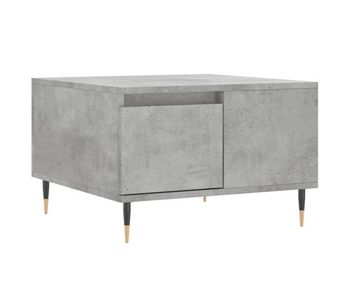 Mesa de café - mesa de centro madera contrachapada gris hormigón 55x55x36,5 cm