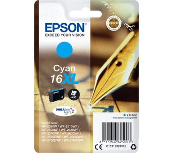 EPSON XL Pen & Crossword 16 Cyan Ink Cartridge, Cyan