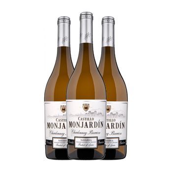 Castillo De Monjardín Vino Blanco Fermentado Barrica Navarra Crianza 75 Cl 13.5% Vol. (pack De 3 Unidades)
