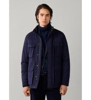 hackett london para hombre hm4000230 chaqueta tailored wpane velo marino l casual clasico poliester