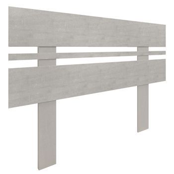 Dhome Cabecero Gris Tribal 90cm Horizontal Estilo Ancho Con Patas Madera Reciclada Dm Herrajes Incluidos (90cm Horizontal Ancho, Gris Tribal)