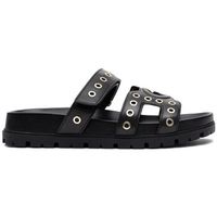 guess sandalias flpfasele03blk para mujer