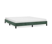 estructura de cama de terciopelo verde 180x200 cm