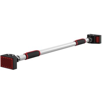 SPORTNOW Barra para hacer Dominadas para Puerta Ajustable de 95 cm a 123 cm Carga 200 kg para Ejercicio y Entrenamiento Negro