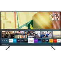 samsung qe85q70tatxxu 85 smart 4k ultra hd hdr qled tv with bixby alexa  google assistant