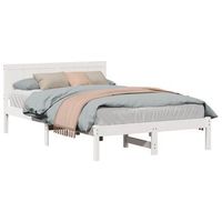 estructura de cama 120 x 200 cm madera maciza de pino vidaxl
