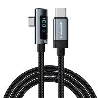 mensaje es-x47 5a 100w tipo-c a tipo-c cable de pantalla digital pd carga rapida transmision de datos nucleo de cobre li
