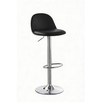 pack 4 taburetes alto regulable vexa de polipiel 953931 cm - negro