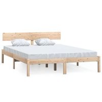 cama matrimonial  cama para adultos  estructura de cama madera maciza de pino individual 120x190 cm