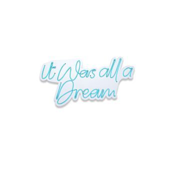Iluminación Led Decorativa De Plástico It Was All A Dream Azul 31x60x2 Cm