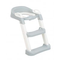 asiento de inodoro con escalera lea gris