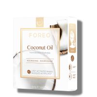 foreo coconut oil ufoufo mini nourishing face mask for dry skin 6 pack