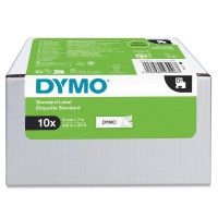 etiquetas dymo d1 9mm x 7m blanco sobre negro 10 unidades