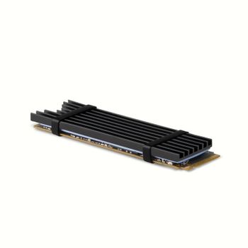 Axagon CLR-M2L3 Disipador Pasivo M.2 SSD, 80mm SSD, Alu, Silicone Thermal Pads 3mm