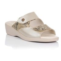 skut sandalias sandalia de cuna con print serpiente para mujer