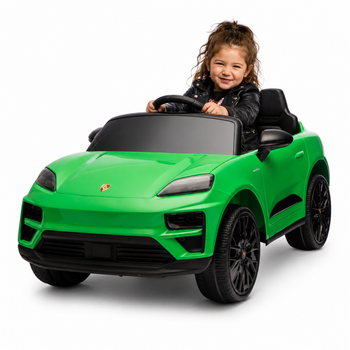 Porsche Macan 12v Verde - Coche Eléctrico Infantil Para Niños Batería 12v Con Mando Control Remoto