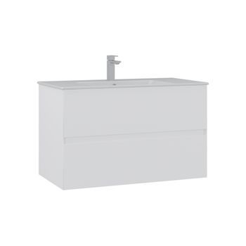 Mueble Para Lavabo  - 91 X 51 X 55 Cm - Blanco Mate