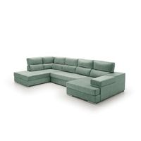 sofa gran chaise longue cama massima diseno y alta gama izquierda agua marina