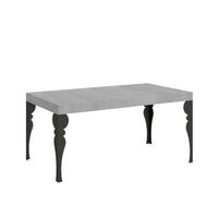 mesa extensible 90x130234 cm paxon premium estructura de cemento antracita