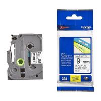 brother tze-n221 original p-touch label tape 9mm x 8m black on white