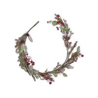 guirnalda artificial de navidad decoracion de interior 150cm verde y roja irun