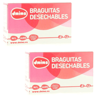 dnins braguitas deshechables post-parto papel talla ml 2x4 uds