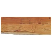 estante pared rectangular madera acacia borde vivo 80x30x25 cm