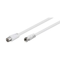 goobay cable coaxial antena a conector f hembramacho 15m blanco