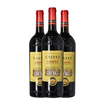 Calvet Vino Tinto Graves Reserva 75 Cl 12.5% Vol. (pack De 3 Unidades)