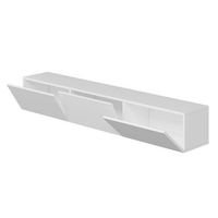 mueble tv suspendido con armarios blancos 180 cm pary