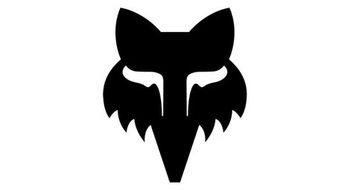 Pegatinas troqueladas fox head 10 2 cm negro