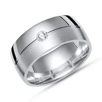 anillo de plata 925 con circonita en 8mm