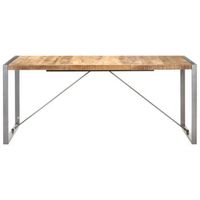 mesa de comedor  mesa de cocina madera maciza de mango rugosa 180x90x75 cm