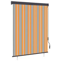 estor enrollable de exterior amarillo y azul 140x250 cm vidaxl