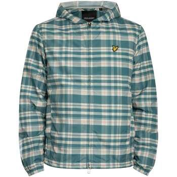 Lyle & Scott Cazadora Chaqueta con capucha y cremallera de tartán para hombre