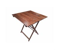 mesa velador de haya plegable acabado en nogal 70x50x76 cm