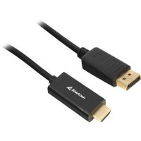 cable adaptador sharkoon displayport 12 a hdmi 4k 2 metros