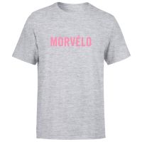 morvelo logo rosa mens t-shirt - grey - 4xl - grey