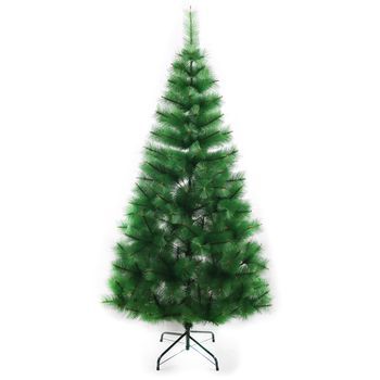 Arbol Navidad Fibra Verde Liso 150cm 80x80x150 Cm. Color: Verde