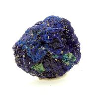 azurita - pierre natural de francia chessy -les -mines - cristal multicolor raro y autentico  7598 ct - certificado de autenticidad incluido  22 x