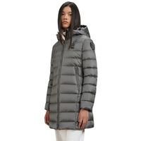 blauer chaqueta plumon acolchado pluma largo agnes para mujer