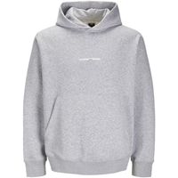 jack  jones jersey 12276600 jcoprime back sweat hood ciff ln light grey melange para hombre