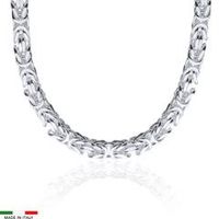 cadena bizantina de plata 925 para hombre 7 mm